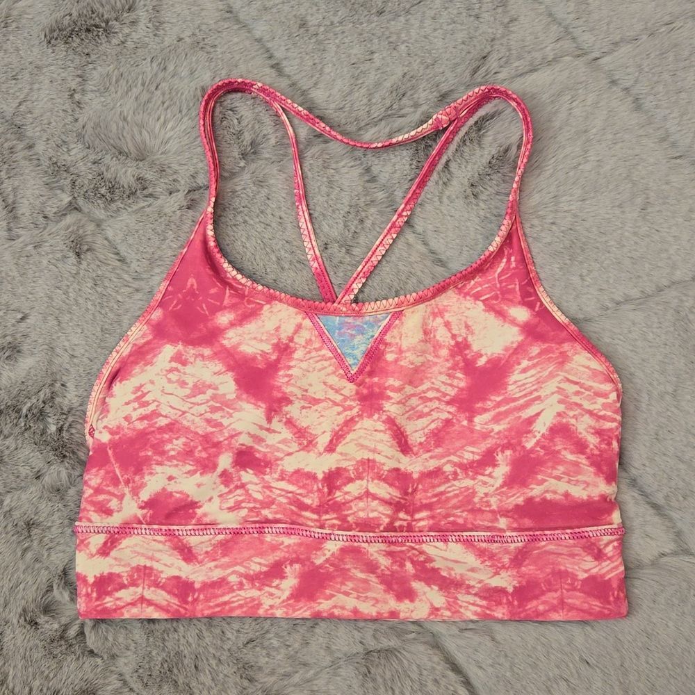 Ivivva Pink/White Bikini Top, Girls Size 10, Great Condition